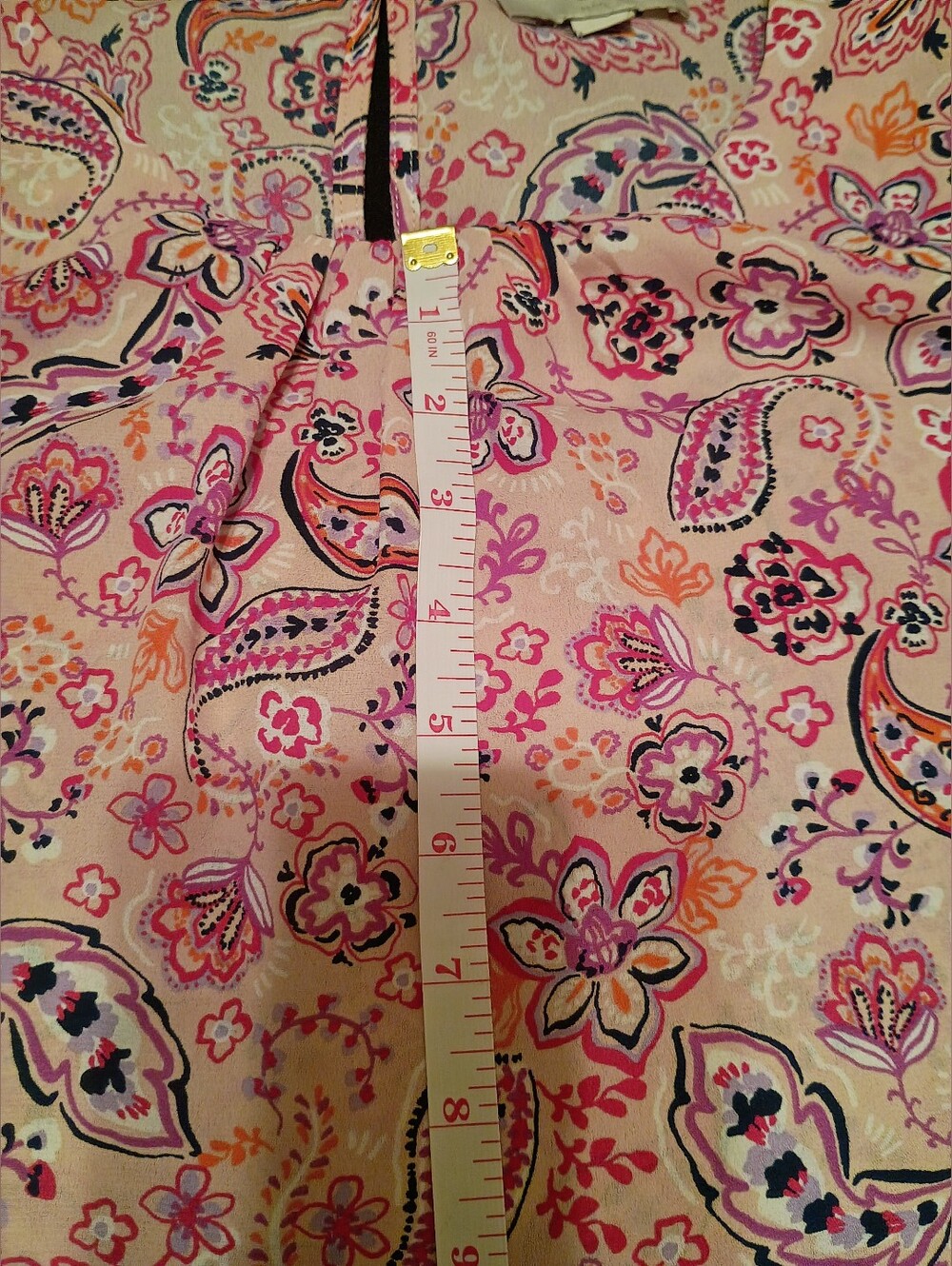 LOFT Small Petite Floral Paisley Sleeveless Tank Top - Picture 3 of 9